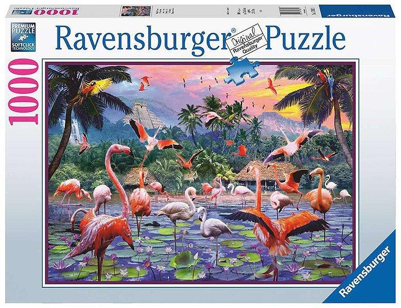 Ravensburger  Puzzle Ravensburger Pinke Flamingos 1000 Teile 