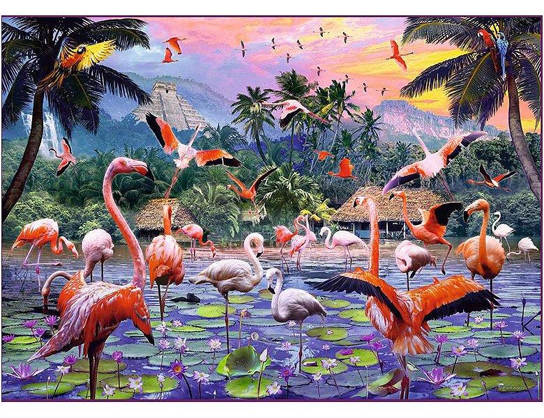 Ravensburger  Puzzle Ravensburger Pinke Flamingos 1000 Teile 