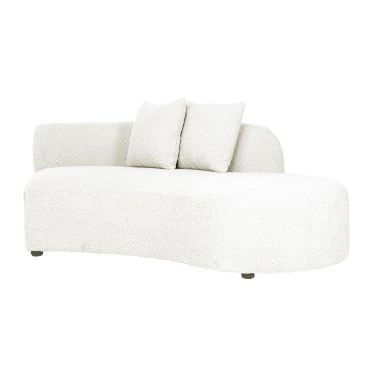 mutoni Sofa Element Grayson Ottomane rechts weiss 210  