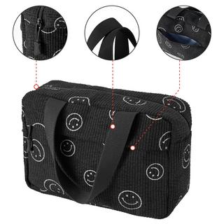 Only-bags.store Grande Trousse de Toilette en Velours Côtelé  