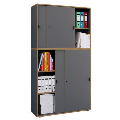 VCM Büroschrank Schiebetüren Salia 5f B100  