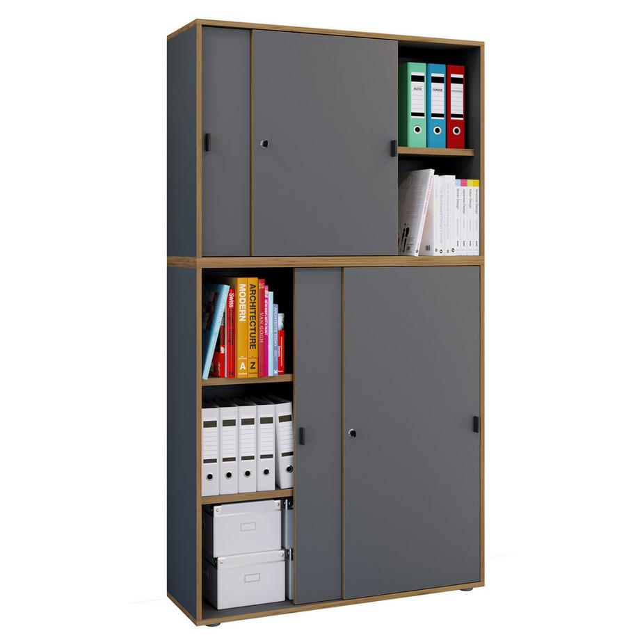 Büroschrank Schiebetüren Salia 5f B100