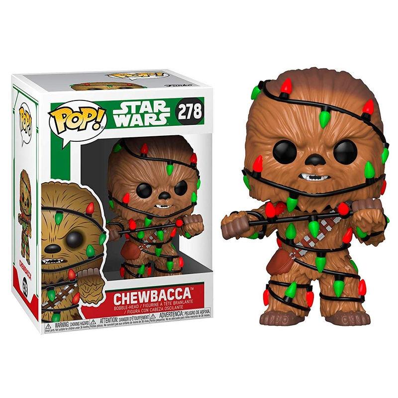 Funko  Figura POP Star Wars Holiday Chewie con luci 