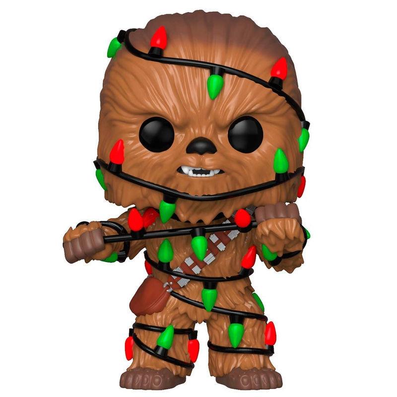 Funko  Figura POP Star Wars Holiday Chewie con luci 