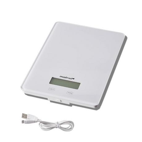 mastrad Balance de cuisine jusqu'à 15 kg Rechargeable  