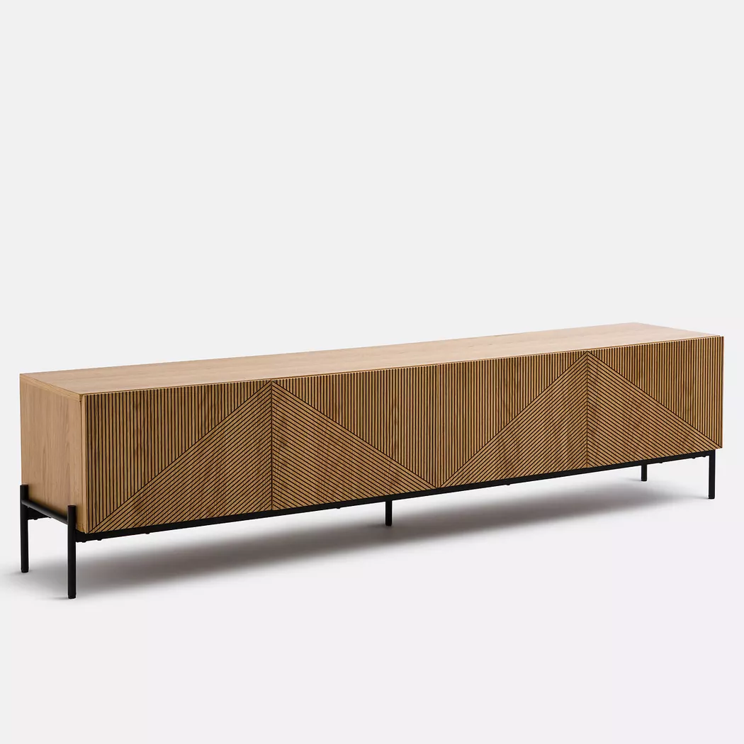 La Redoute Intérieurs - TV-/Hifi-Möbel Lodge, One Size, Fichten Altholz