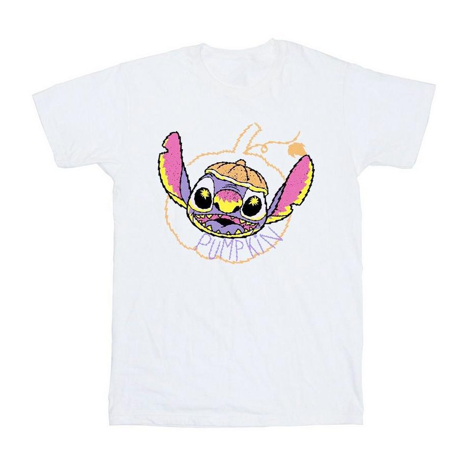 Lilo & Stitch Stitch Pumpkin T-Shirt Imprimé Graphique  