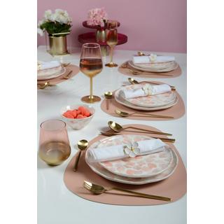 Aulica  DESSOUS D'ASSIETTE SIMILI CUIR ROSE ET GRIS PAR BOITE DE - 12 