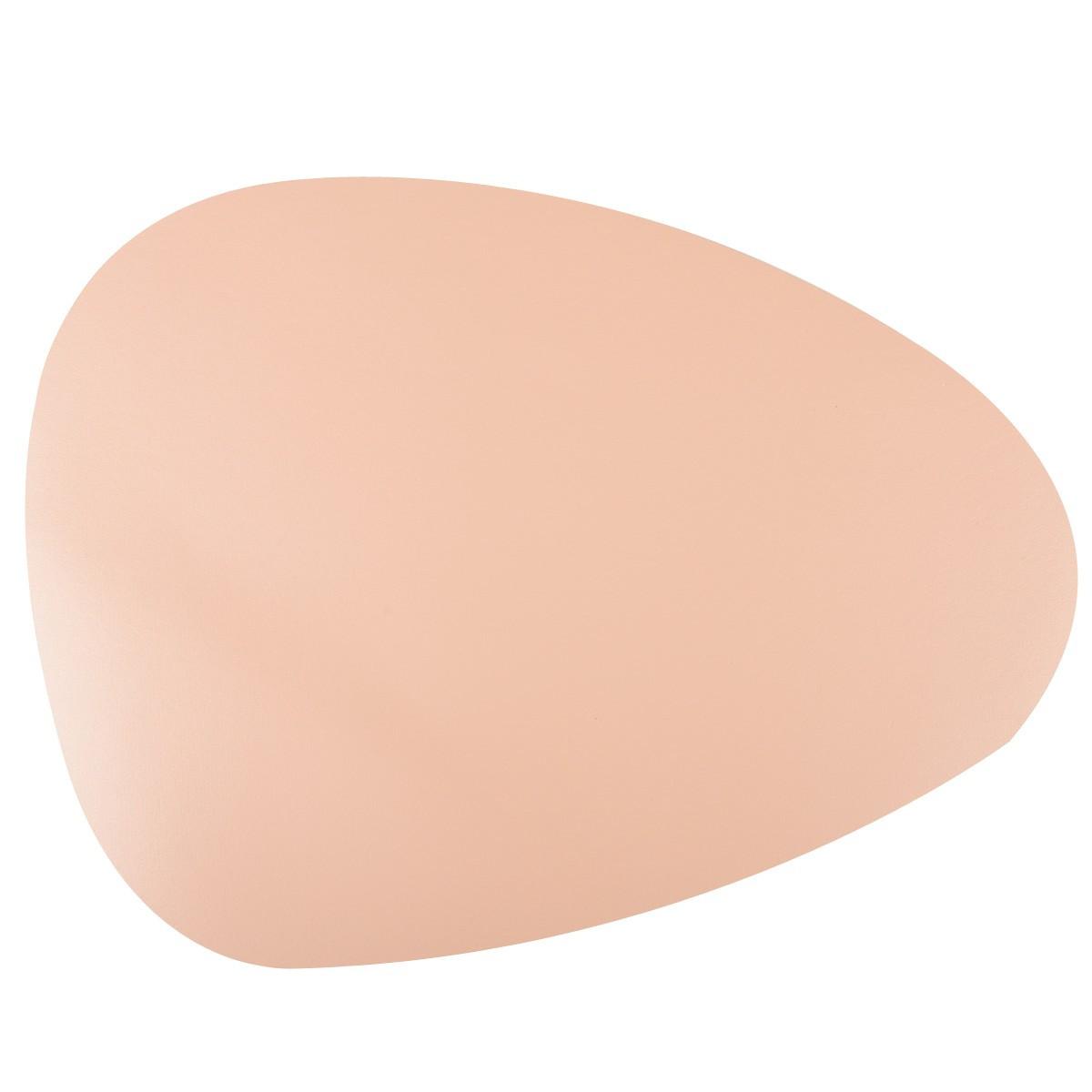 Image of Untersetzer Aus Kunstleder In Rosa Und Grau Unisex ONE SIZE