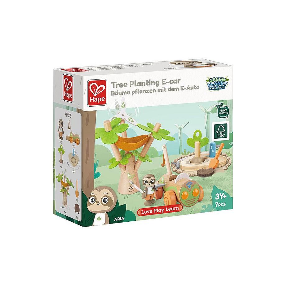 Hape  Green Planet Explorers Bäume pflanzen mit dem E-Auto 