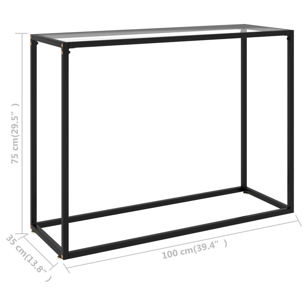 VidaXL Table console verre  