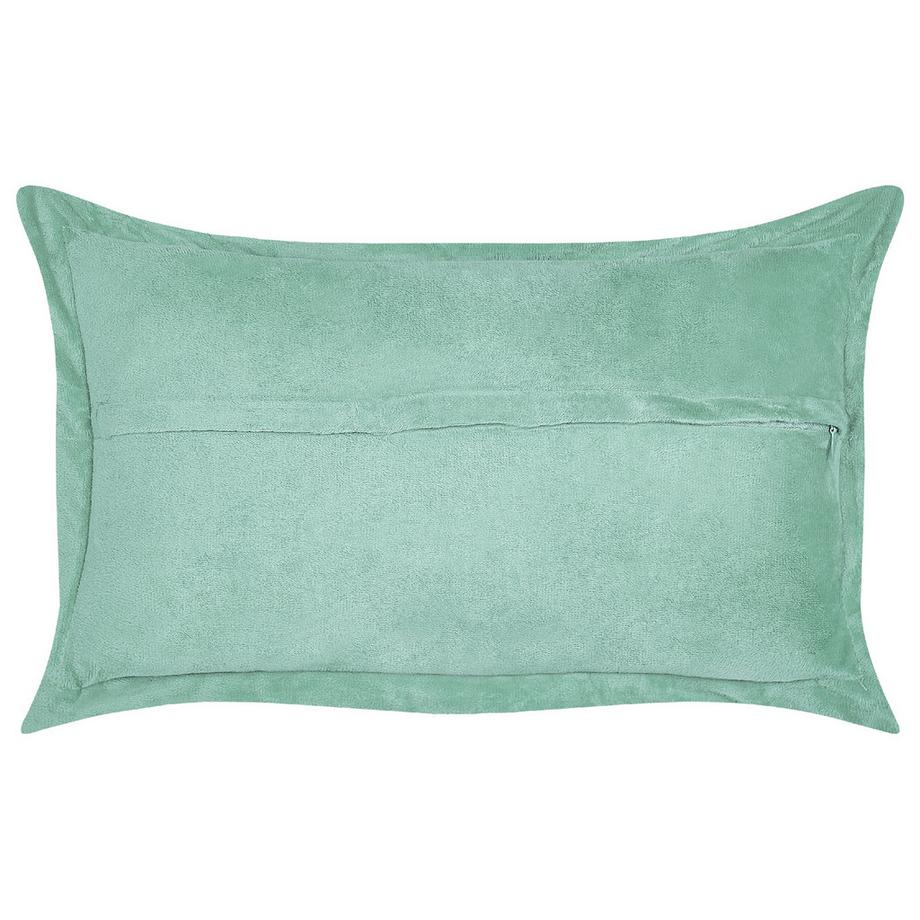 Beliani Lot de 2 coussins décoratifs en Velours côtelé  ZINNIA  