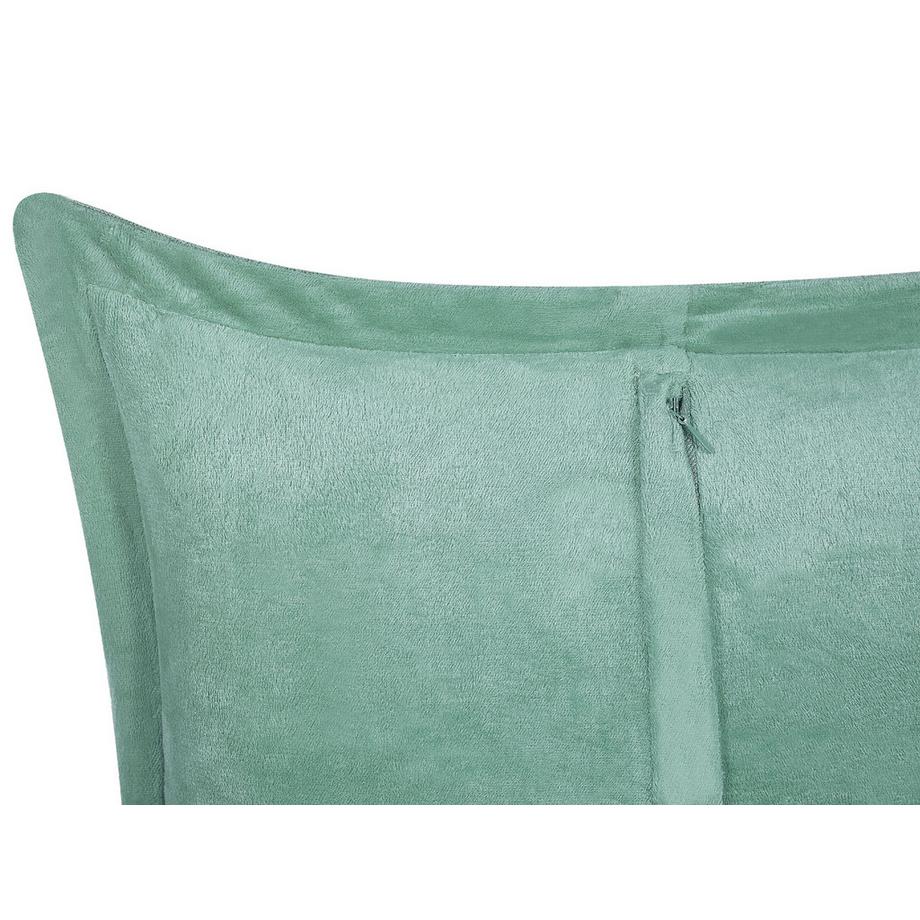 Beliani Lot de 2 coussins décoratifs en Velours côtelé  ZINNIA  