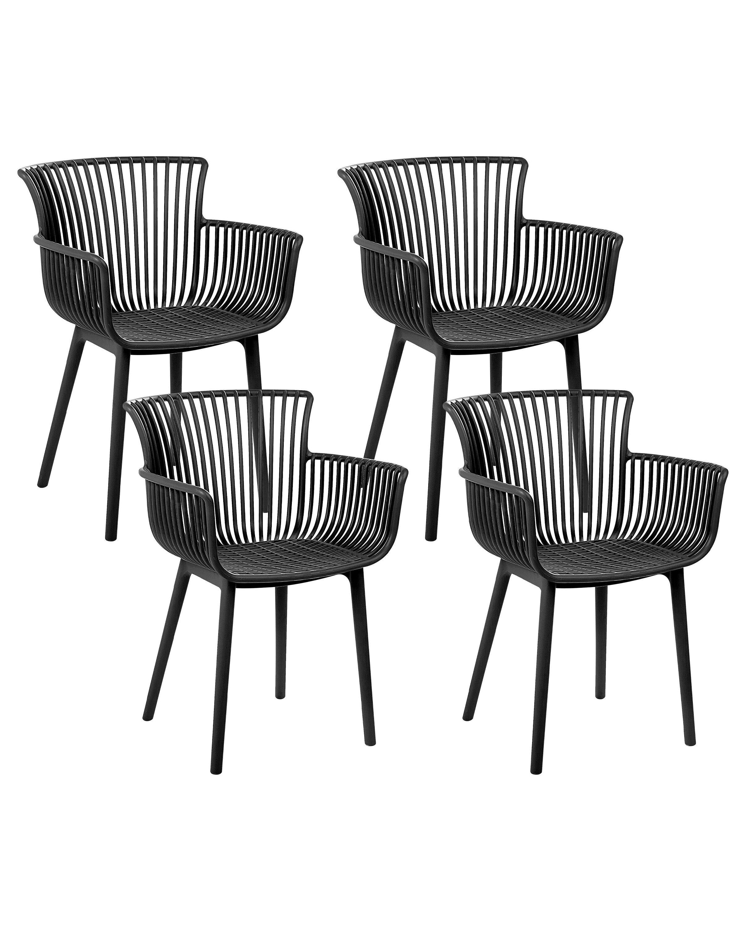 Beliani Lot de 4 chaises en Polypropylène Moderne PESARO  
