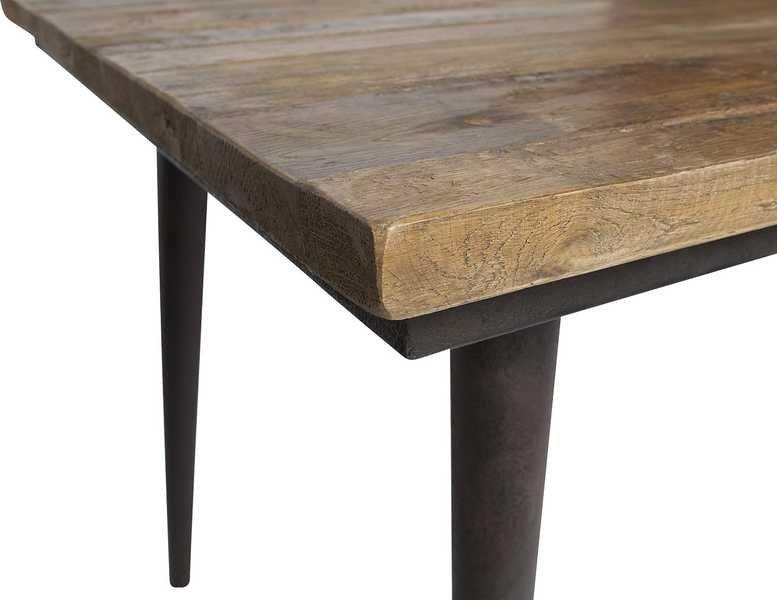 mutoni Table en bois orme Guild Naturel 220x90  