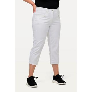 Ulla Popken  Hose Mony, wadenlang, Zipptaschen, Stretch 