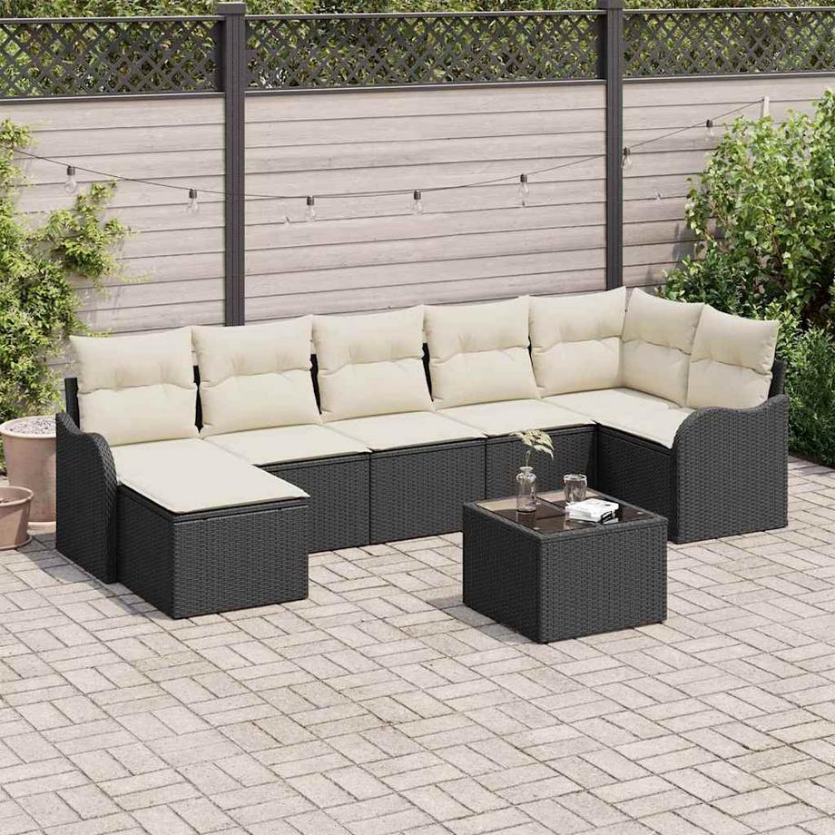 VidaXL Set Divano da Giardino Polyrattan  