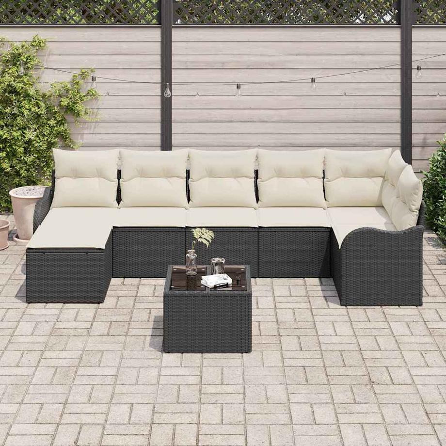VidaXL Set Divano da Giardino Polyrattan  