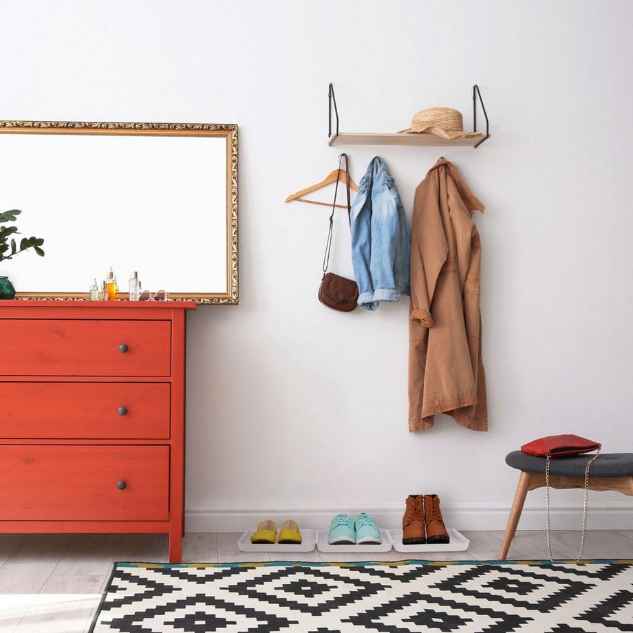 Northix  Bac d'égouttage pour chaussures blanches - lot de 3 