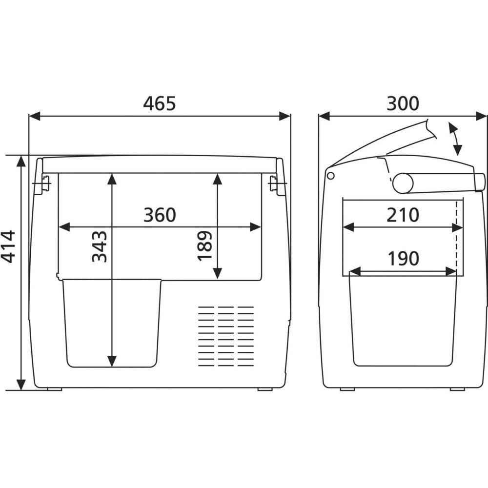 Dometic Germany  Kompressor-Kühlbox CoolFreeze CDF 18 