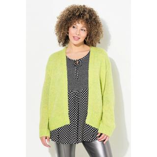 Ulla Popken Cardigan Court Ouvert Oversize avec Laine  