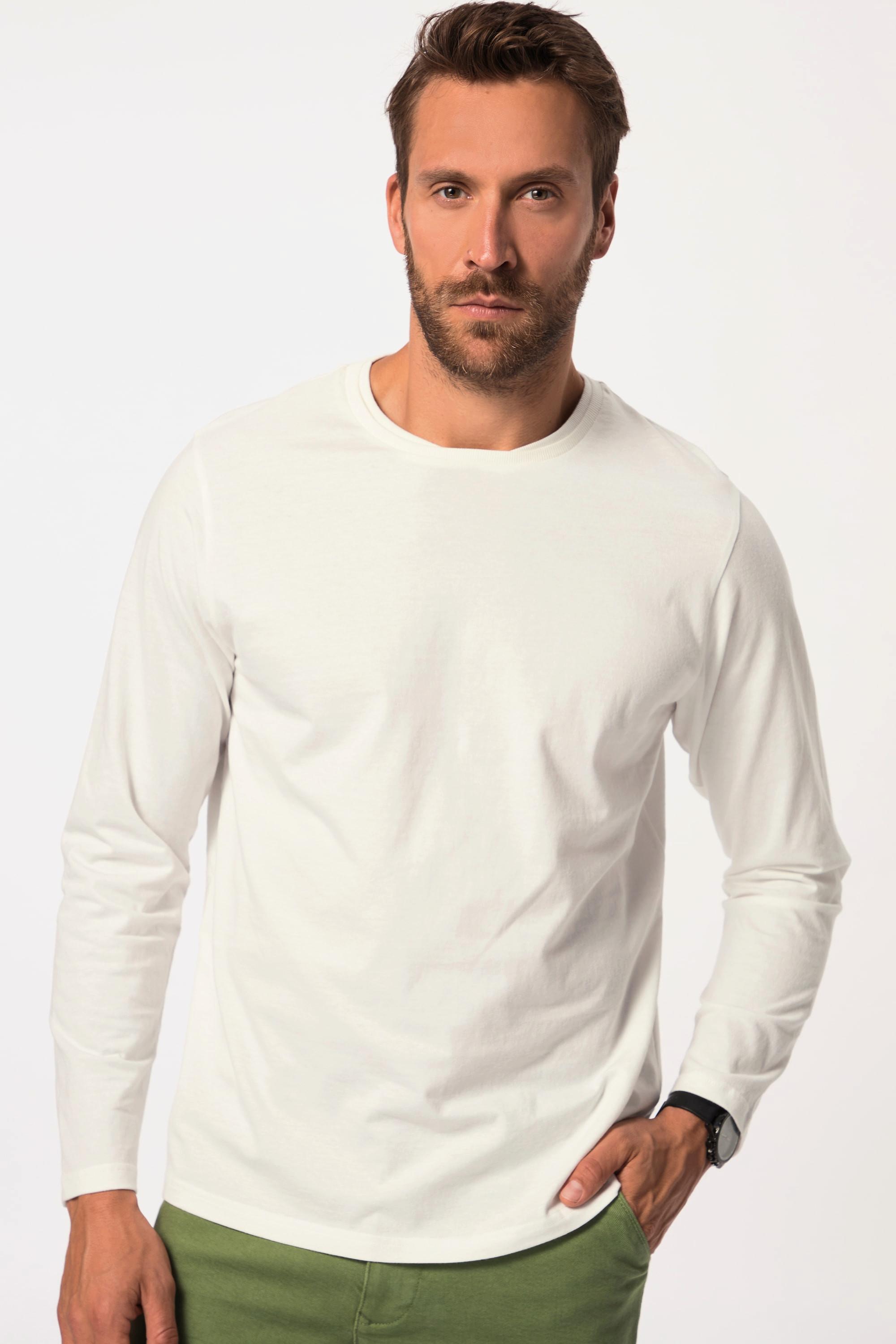 JP1880  T-shirt manches longues. Qualité OEKO-TEX. Col rond double. 