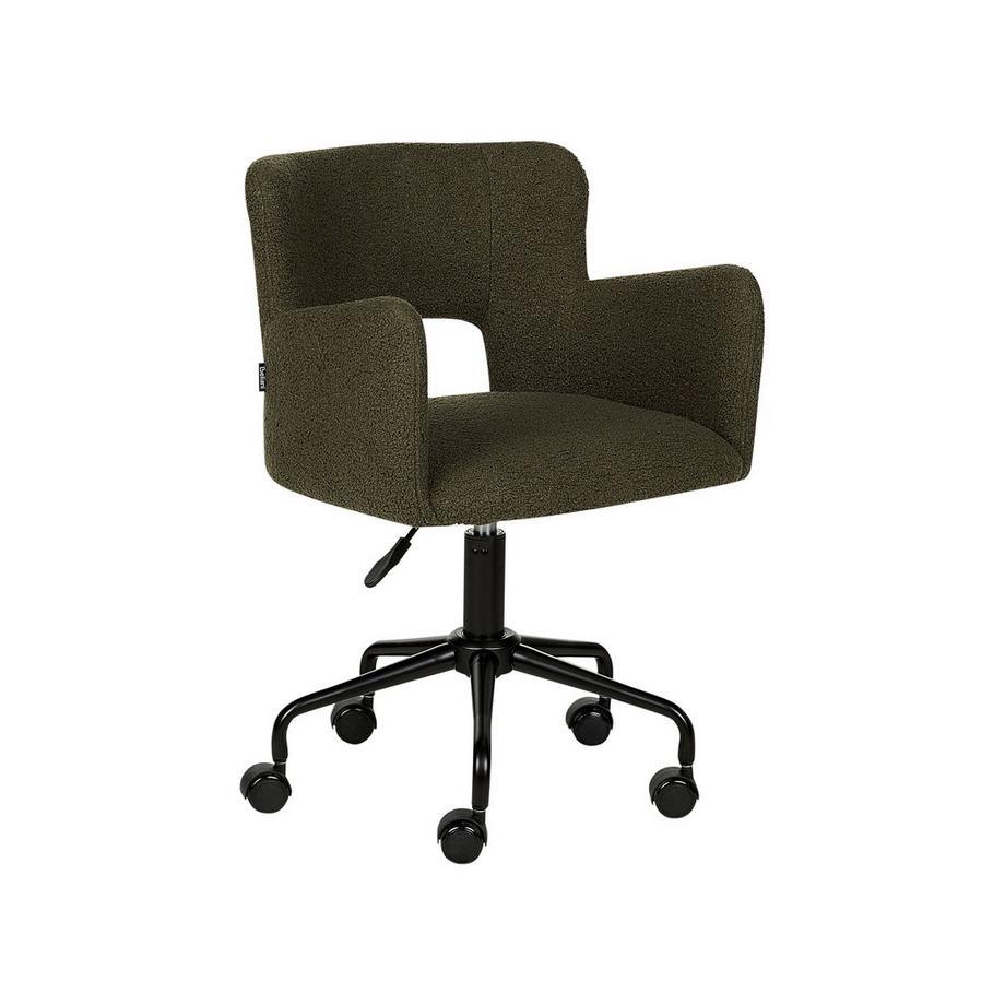 Beliani Chaise de bureau en Bouclé Moderne SANILAC  