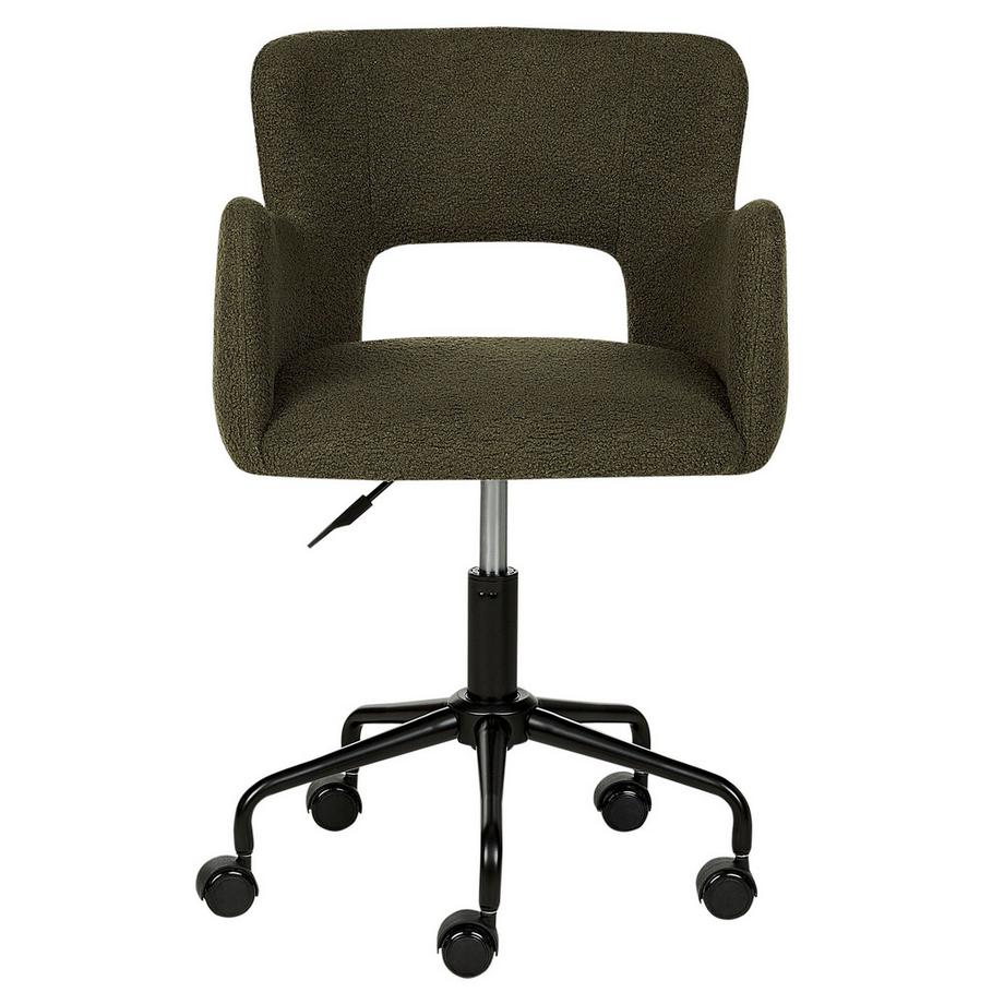 Beliani Chaise de bureau en Bouclé Moderne SANILAC  