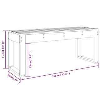 VidaXL panca da giardino Legno di douglas  