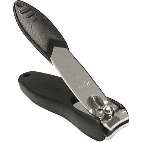 HERBA  Nagelknipser mit Auffangschale, schwarz 