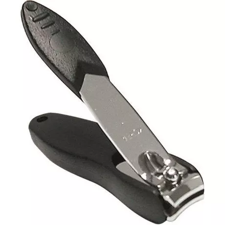 HERBA  Nagelknipser mit Auffangschale, schwarz Nero Light