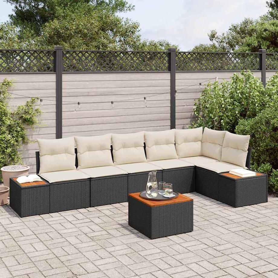 VidaXL Set Divano da Giardino Polyrattan  