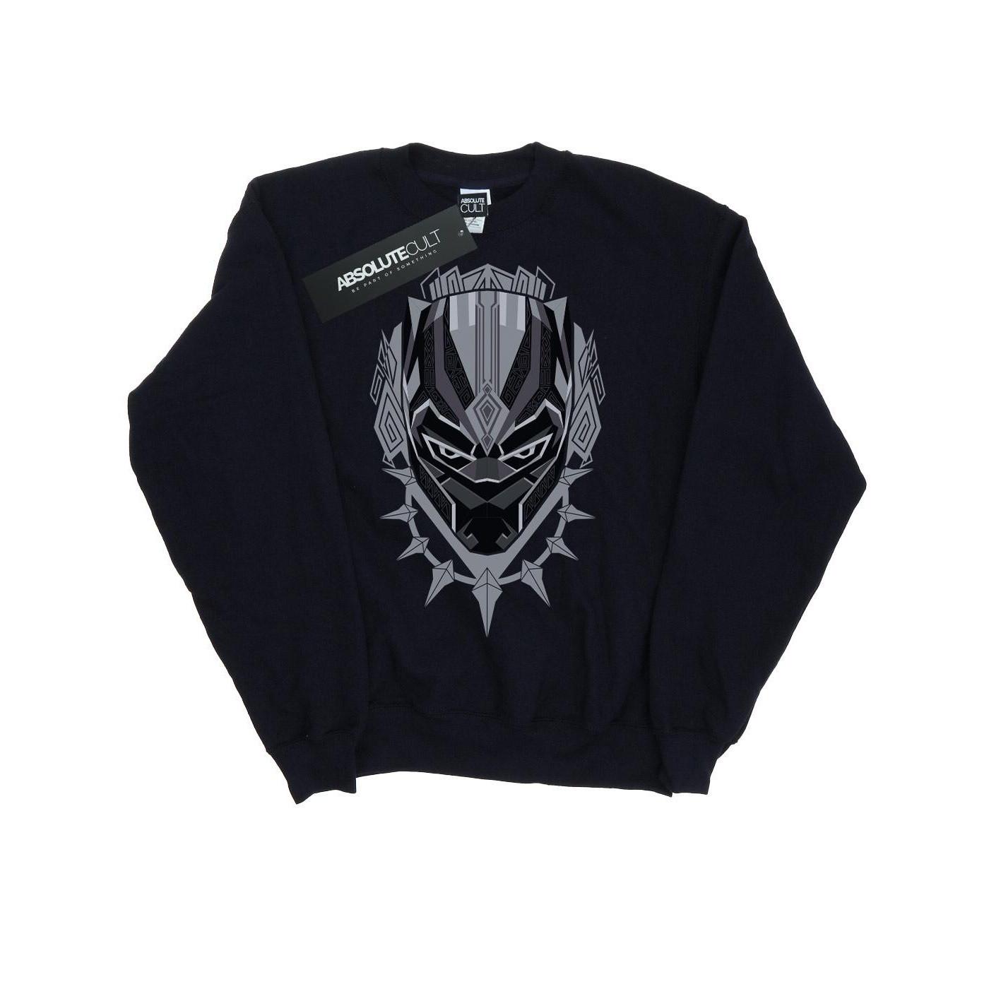 Image of Black Panther Head Sweatshirt Mädchen Marine 140/146