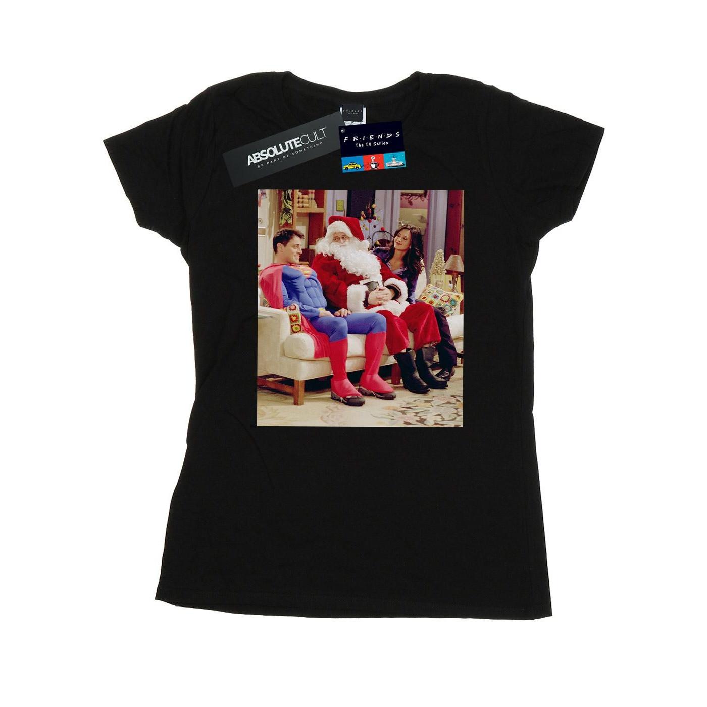 Image of Couch Santa Tshirt Damen Schwarz XL