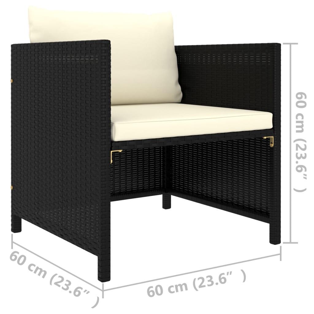 VidaXL Gartensofa poly-rattan  