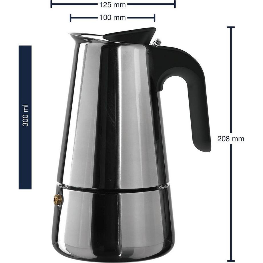 LEONARDO  Espressokocher Per me 0.3 l Anthrazit 