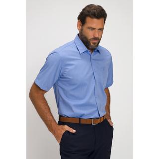 JP1880  Camicia da ufficio dalla vestibilità comoda in tessuto non-stiro con colletto ad apertura inglese e mezze maniche azzurro 