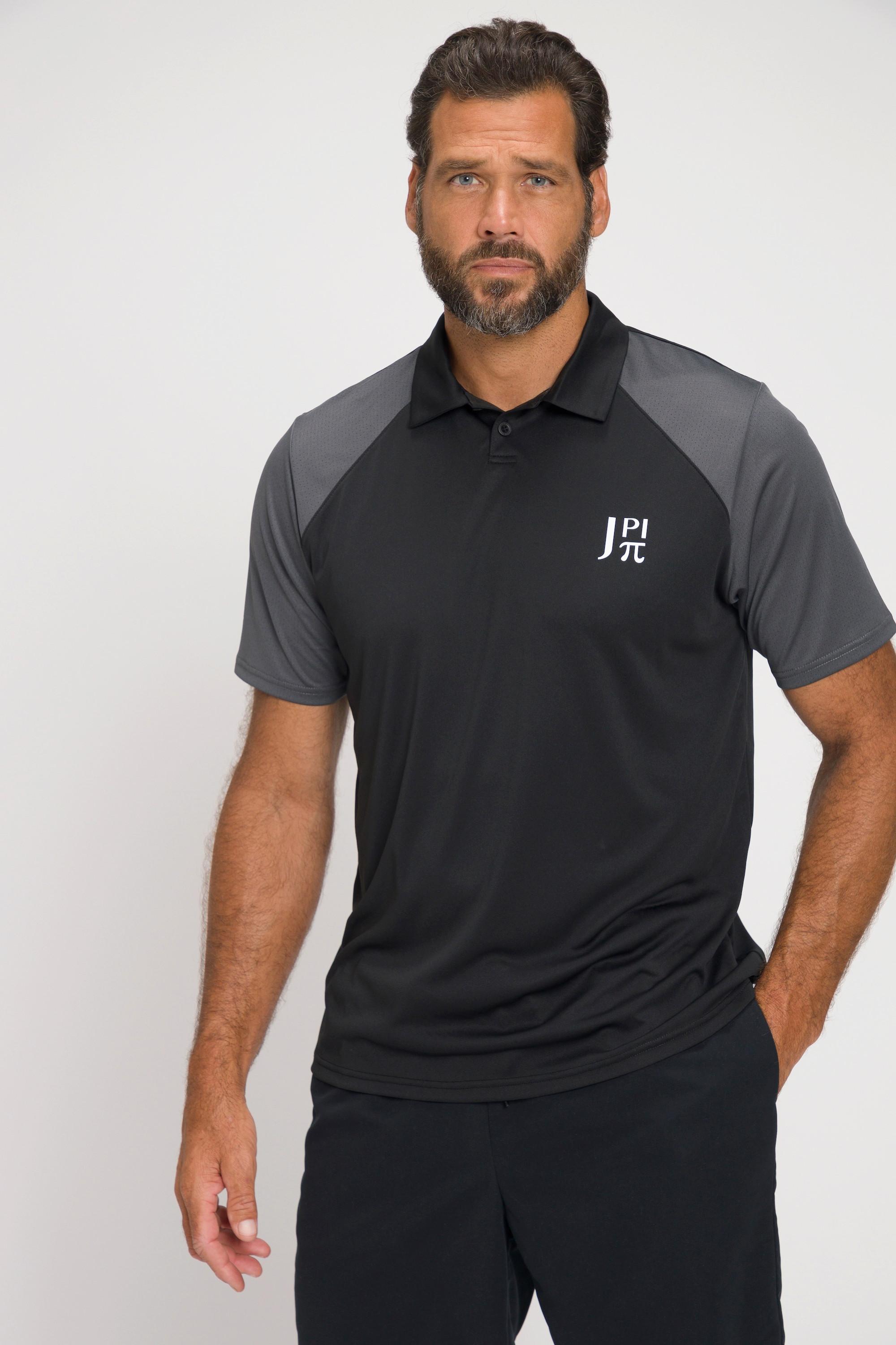 JP1880  Maglia polo da tennis in piqué con maniche lunghe, FLEXNAMIC® e tecnologia QuickDry 