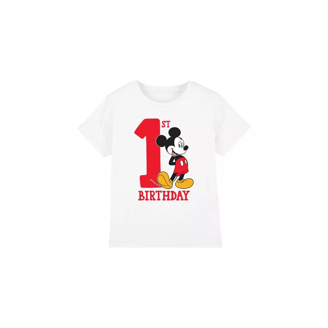 Disney - TShirt 1. Geburtstag, 104, Weiss