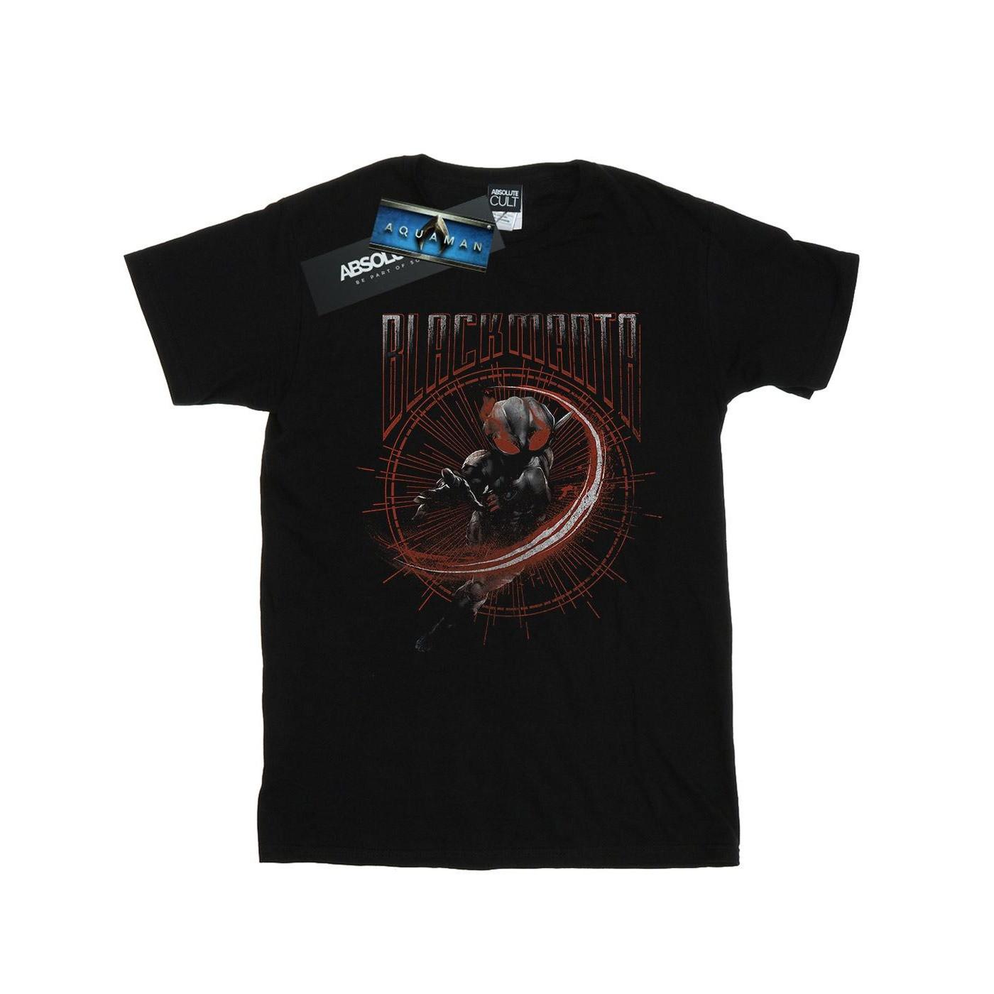 Image of Aquaman Black Manta Circle Tshirt Damen Schwarz XL