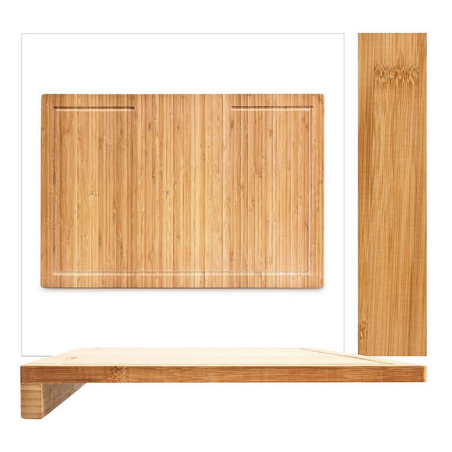 Northix Planche à découper en bambou avec rainure pour jus  