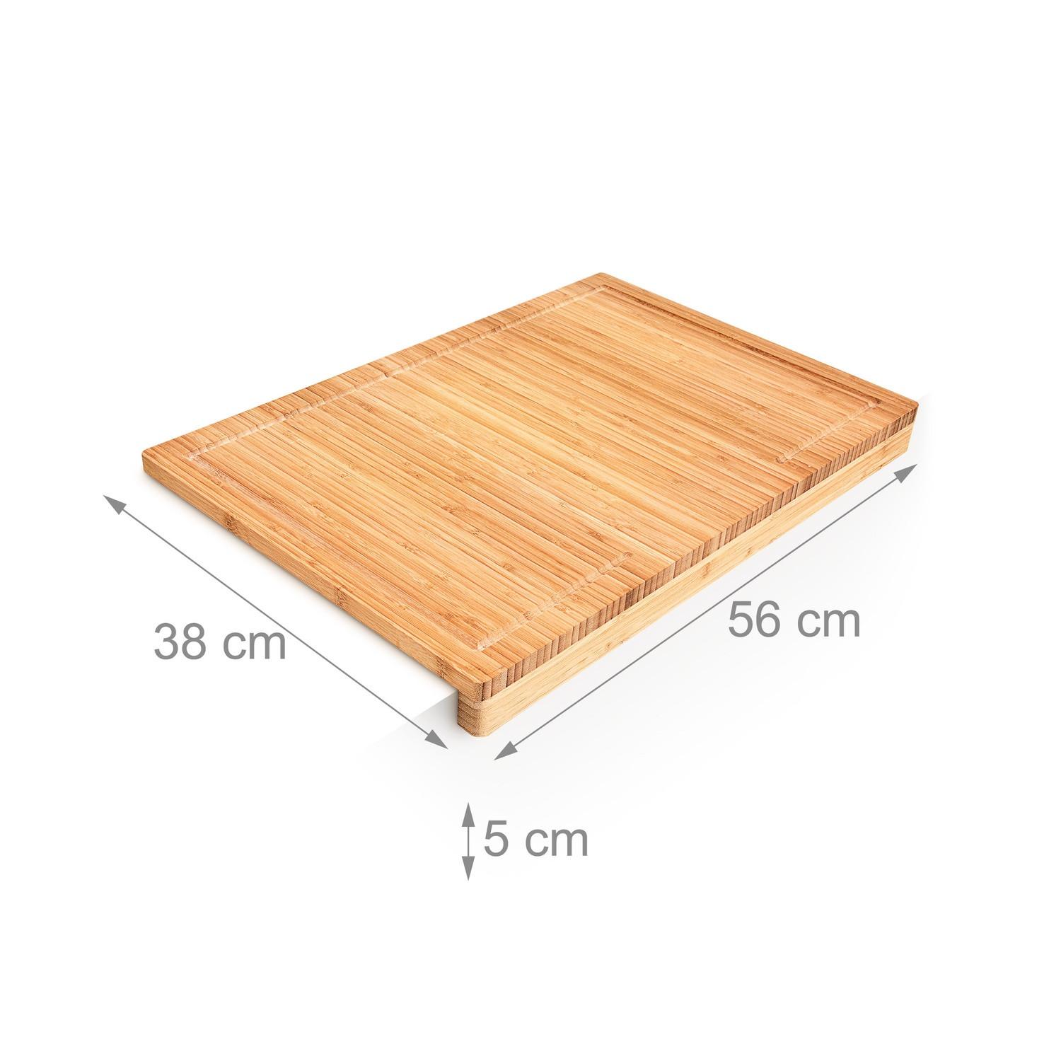 Northix Planche à découper en bambou avec rainure pour jus  