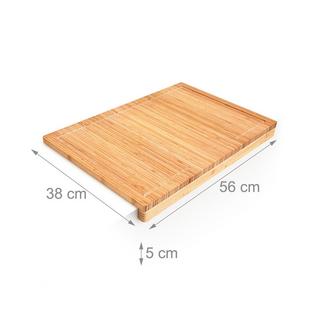 Northix Planche à découper en bambou avec rainure pour jus  