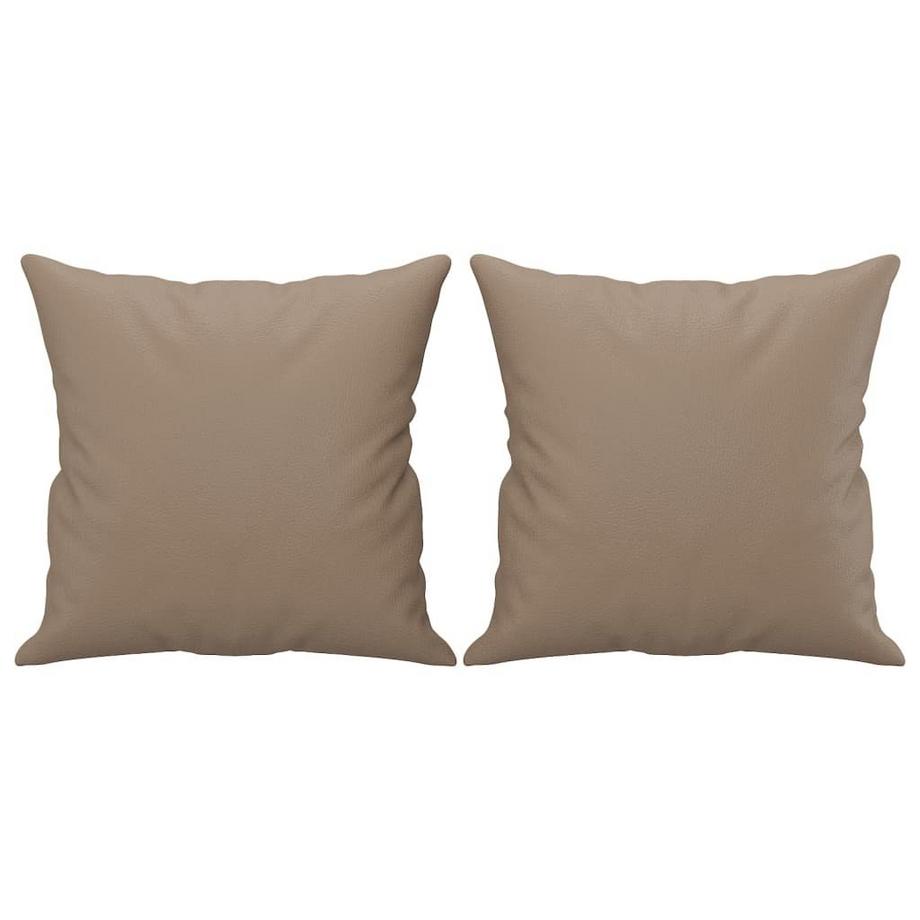 Oreiller décoratif cuir artificiel