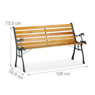 B2X Panchina da giardino con struttura in ghisa  