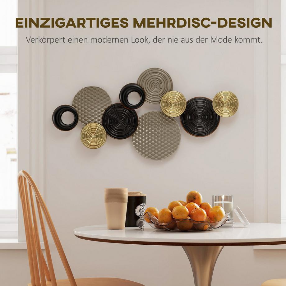 HOMCOM Metall Wanddeko  