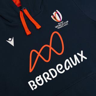 macron  sweatshirt à capuche acron rwc france 2023 bordeaux 