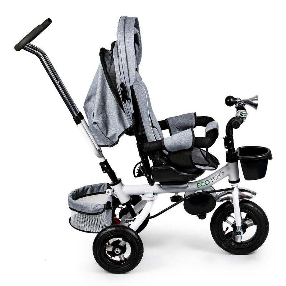 Northio  Tricycle rotatif à 360° Deluxe avec auvent Gris ECOTOYS 