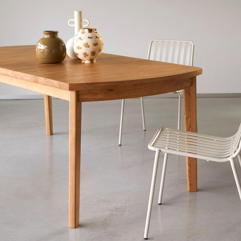 Tikamoon Ausziehtisch Maia aus massivem Eichenholz 270 x 95  