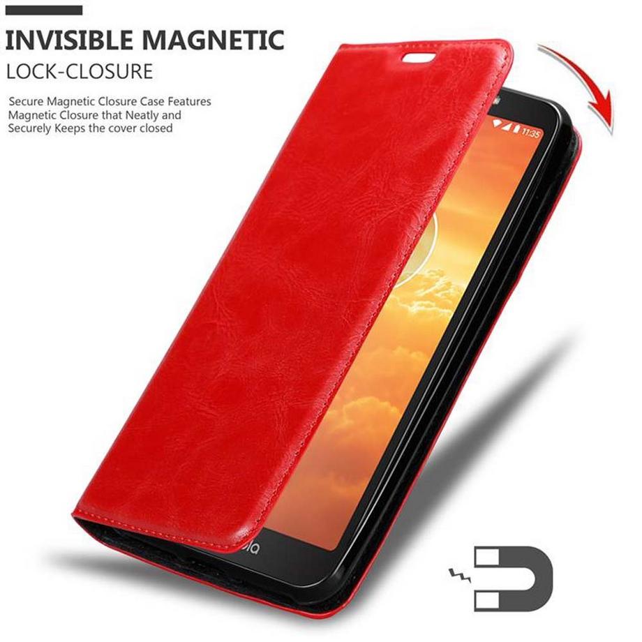 Cadorabo  Hülle für Motorola MOTO E5 PLAY Magnetverschluss, Kartenfach 